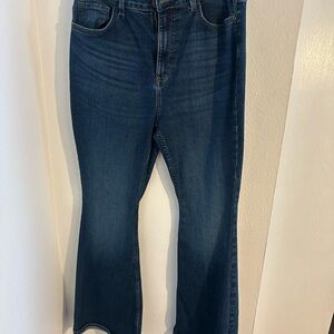 Lee Dark Blue Women's Flare Jeans